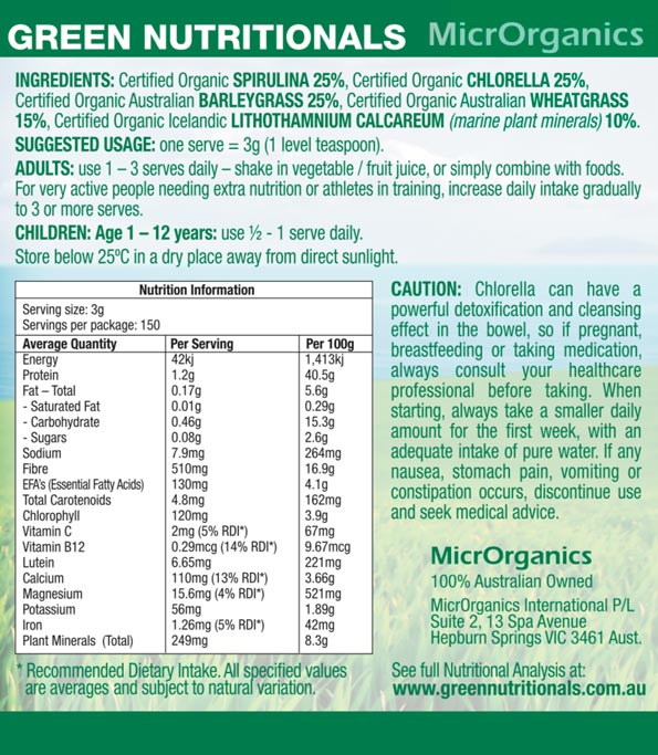 GreenSUPERFOODS - 120g
