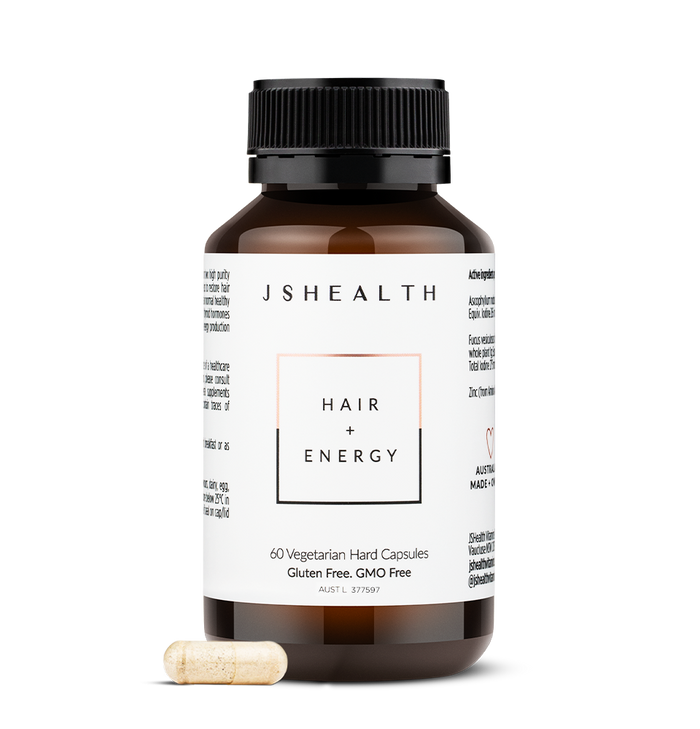 JSHealth - Hair + Energy - 60 Capsules