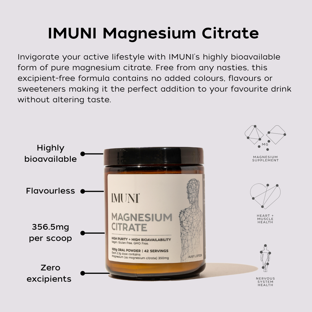 IMUNI Magnesium Citrate - 100g Powder