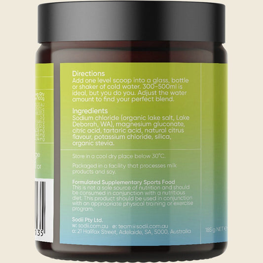Sodii Hydration Salts - Salty Citrus 185g Jar