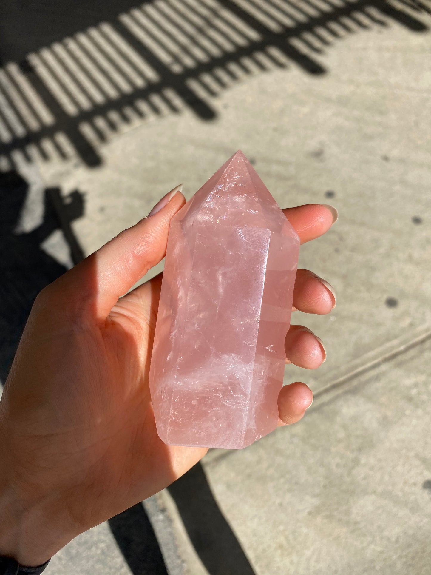 Rose Quartz Tower - Jumbo Statement Piece