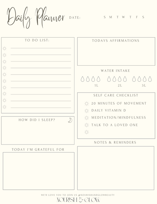 Free Daily Planner Template - Download