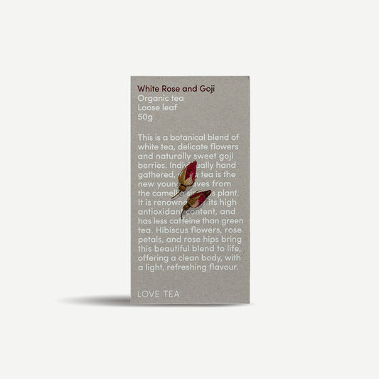 White, Rose and Goji 50g Loose Leaf